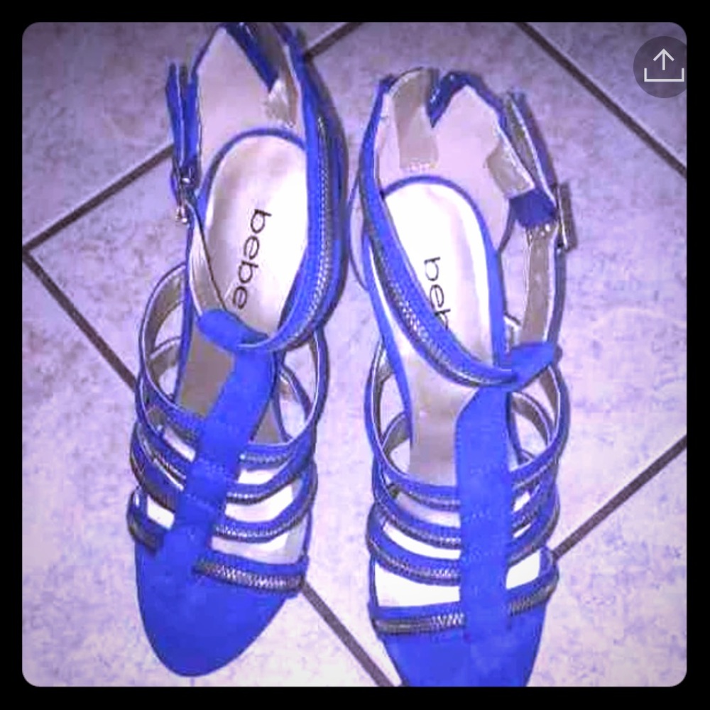 Bebe blue shoes